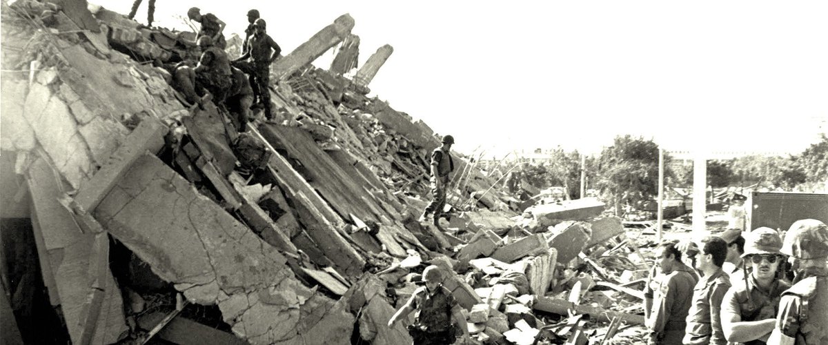 SpiesVespers's tweet image. OTD April 18, 1983 US embassy bombing in Beirut. 63 killed including several #CIA officers