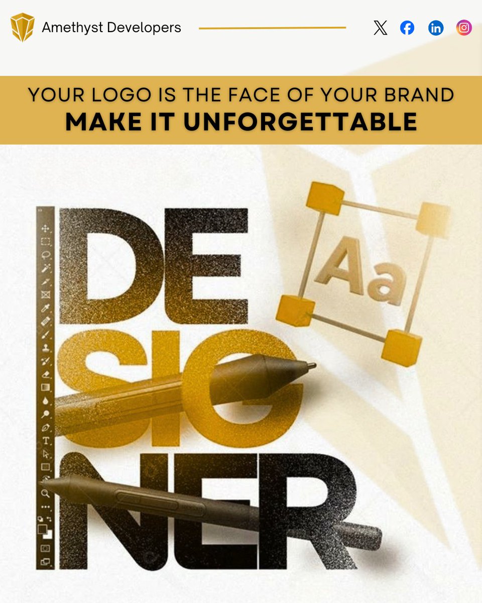 amethyst__devs's tweet photo. Your logo = your brand’s identity.

Make it unforgettable. 🎯

#LogoDesign #Branding #GraphicDesign https://t.co/TgEztUL8nq