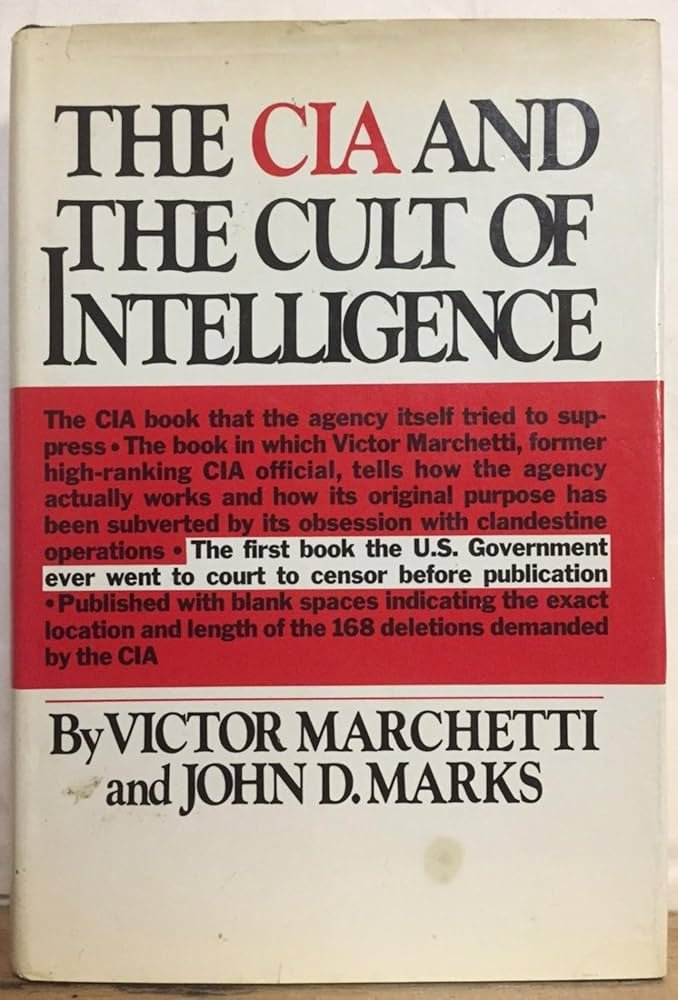 RT by @mikenov: OTD April 18, 1972 former #CIA officer Victor Marchetti receives restraining order to stop publication of his book. Eventually overturned. pic.