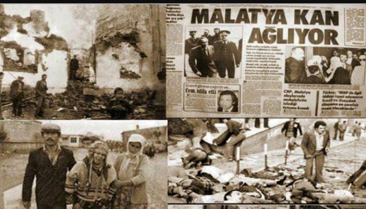 12 Eylül Amerikan cuntasının darbe sürecine giden Türkiye'de yaşanan, üçü çocuk sekiz Alevi türkmenin katledildiği Malatya katliamının yıl dönümü...

Sağ sol kisvesi altında Alevi nefreti odaklı gerçekleştirilen katliamda öldürülen canlarımıza Hakk rahmet eylesin. 🥀