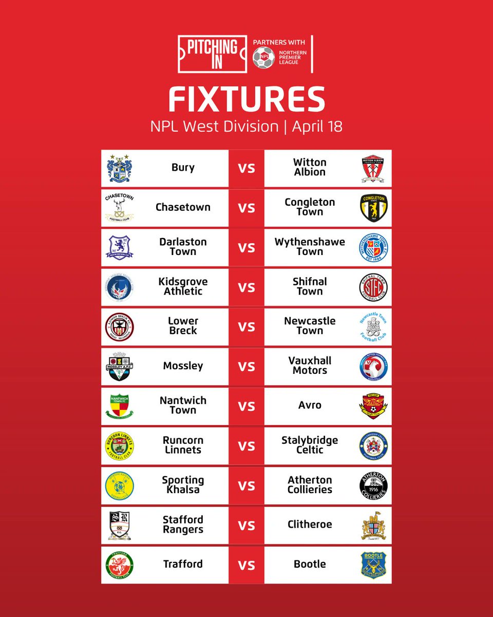 simmo_on_sport's tweet photo. NPL West talking points 💭

▪️ @buryfcofficial will be promoted as champions if they win and Avro don't
▪️ @lowerbreck will claim the final play-offs place if they win and Vauxhall Motors don't
▪️@StalyCelticFC will clinch a home play-off semi-final if they beat Runcorn https://t.co/UnMuSssOD4