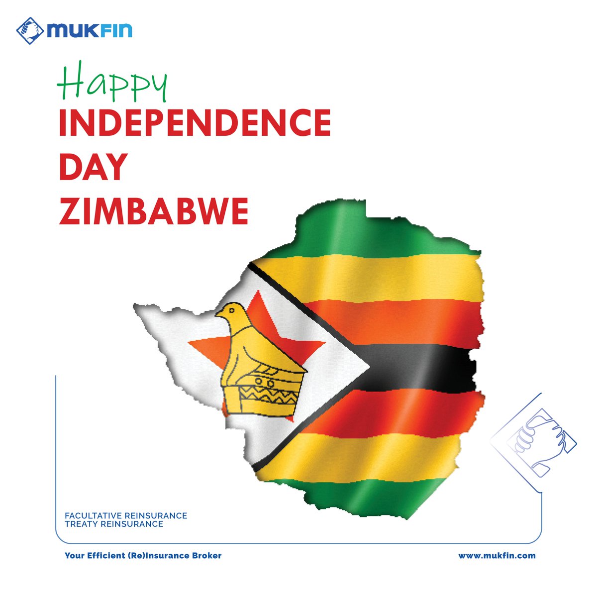 Mukfin_SA's tweet photo. Happy Independence Day Zimbabwe.
#zimbabwe #zw #independence #insurance #reinsurance #broker https://t.co/YTRIw9DJD3