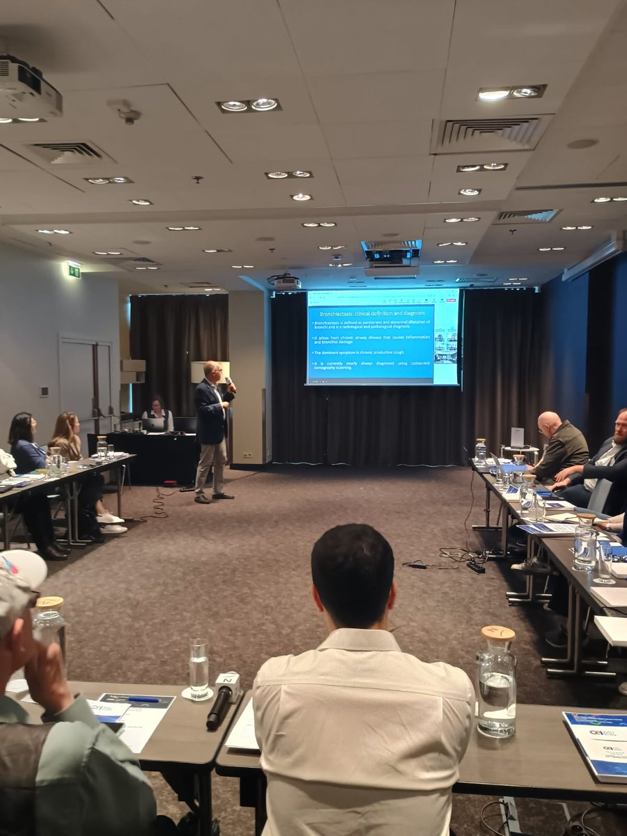 alpha1europe's tweet image. Insightful session on #AATD &amp;amp; Bronchiectasis with Dr. Luciano Corda, founding member of Alpha1 Italy 🇮🇹 &amp;amp; expert pulmonologist 🫁 Sharing knowledge to improve patient care across Europe. #Bronchiectasis #LungHealth #RareDiseases #Alpha1Europe