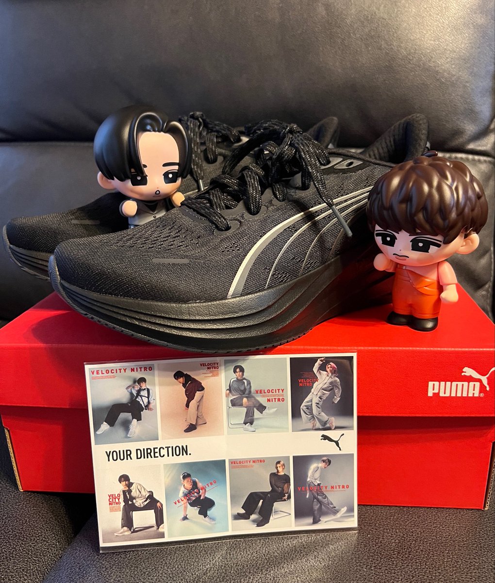 y3pt7's tweet photo. シューズ届いた(^^)👟🖤

早速履いてみたけど、履き心地すごく良かった！
これから沢山運動しまっっす！！👣⸒⸒(ง ˙˘˙ )ว

#PUMA #SnowMan #YOURDIRECTION https://t.co/lqR4uq7fpN