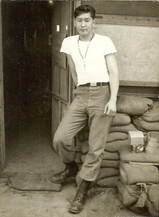 caucasusvisuals's tweet photo. Megmer "Mike" Moshkin, an ethnic Kalmyk and serviceman of the 27th Infantry Regiment, 25th Infantry Division of the US Army. Vietnam, 1965.

The first wave of Kalmyk emigration appeared in the West after the establishment of Soviet power. Many of them served in Cossack units, primarily in the Don Cossack Host, and left Russia with their units following the Red victory.