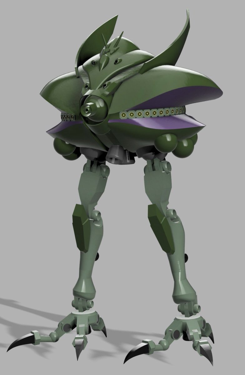 Aaron10414's tweet image. #寄り撮りみどり
#CAD  
ジークアクスのモビルアーマー祭り