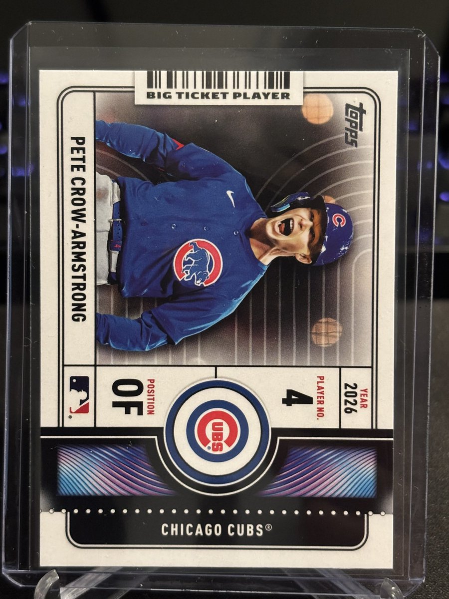 Lotski_Cards's tweet image. Check out 2026 Topps Big Ticket Players Pete Crow-Armstrong BTP-13 Chicago Cubs ebay.us/m/LUWUYW #eBay via @eBay #topps #baseball #sportscards #thehobby #mlb