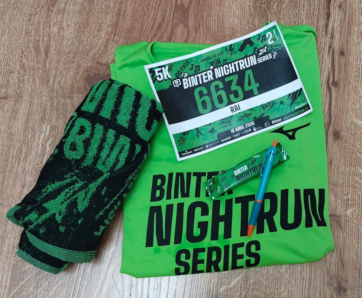 RaimundoMR's tweet image. Hoy toca pasarlo bien y sudar la camiseta🏃‍♂️💨🛫🍻🐢.

1/2💪

#BinterNightRun2026
#Binter
#5k
#DrinkTeam🍻🐢🏃‍♂️