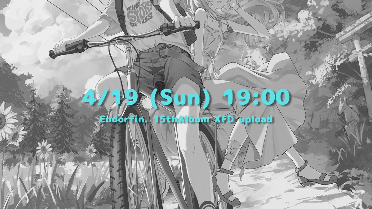 endorfin31's tweet photo. こんばんは、Endorfin.です！

明日、4/19(日) 19:00に新譜情報・XFDを公開します。
どうぞよろしくお願いいたします！🌻
#M3春2026 #M3春 https://t.co/GKQC9mGzTM
