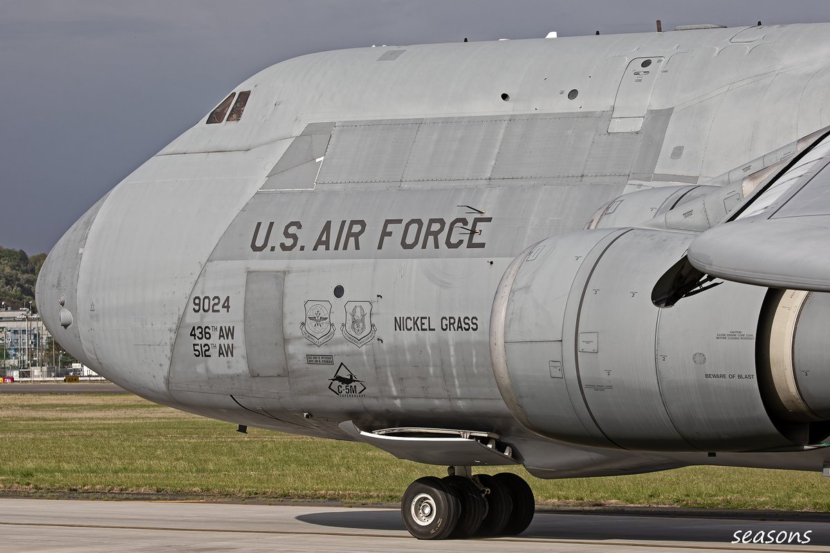 2026/4/18 TY 436AW ”DOVER” C-5M 69-0024(Nickel Grass)↑ 最後の最後
