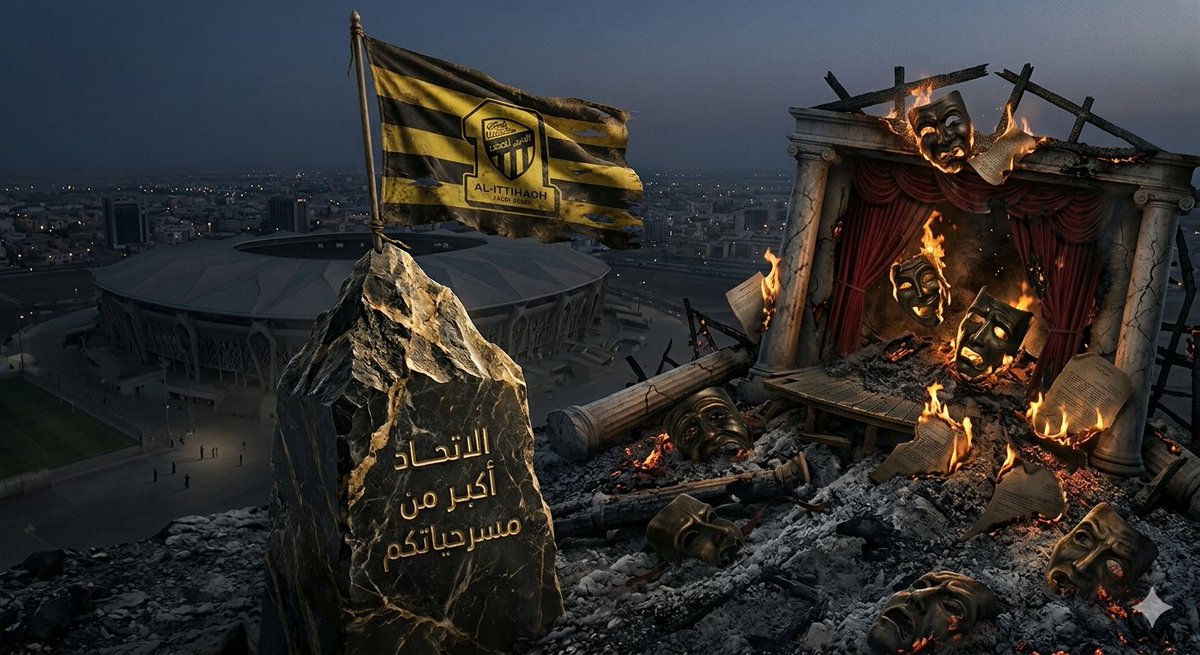 rso2007's tweet photo. سقطت الاقنعة.. وبان "الوهن" الذي حاولوا ستره بوعود الوهم!
انتهت صبغة "المشروع" وظهرت الحقيقة المرة
تخبط فني ضياع هوية وبرود لا يليق بشعار الاتحاد.
لا تحدثونا عن ظروف ولا تبيعوا لنا "صبرا" جديدا..
من هدم مكتسبات الامس ليس مؤهلا لبناء الغد.
الاتحاد اكبر من تجاربكم والجمهور اوعى من مسرحياتكم
حان وقت الحساب لا وقت "التبرير".