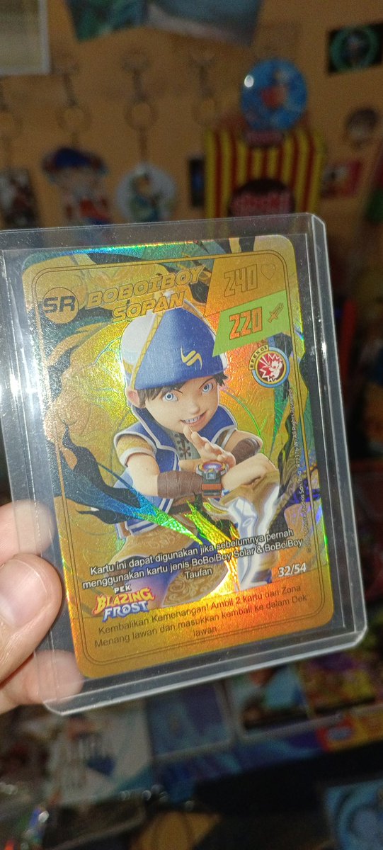 AzharahNurAini's tweet photo. Akhirnya dapat juga card sr blazing frost nya😆
AAAAAA @BoBoiBoy Sopan💙 https://t.co/YnAbg9fQ97
