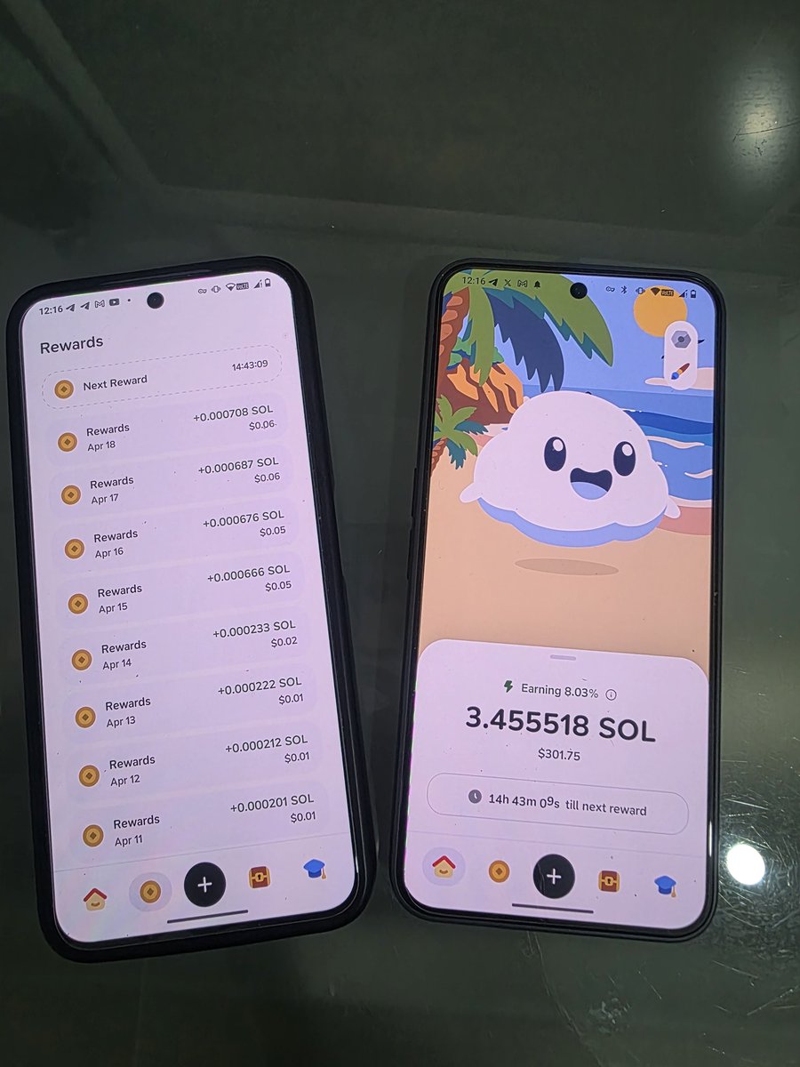 mark_magg's tweet image. #Day 27.
Daily ritual locked in ✅
Added 0.1 SOL today — running it on both phones.
No skips. Pure consistency.
Current status:
☁️ Sky 1 — 4,115 / 6,000 XP
⚡ 3,455 XP daily
💰 3.455518 $SOL → ~$301.75 (Earning 8.03% daily $0.06)
30 days left in the season.
Small actions every
