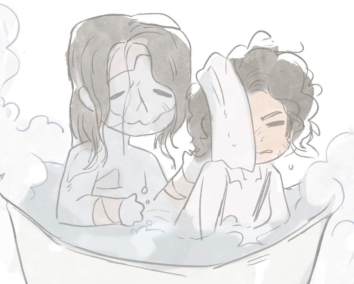 ghostitises's tweet image. #Frankenstein #frankenstein2025_one_hour_drawing
🛁🐕