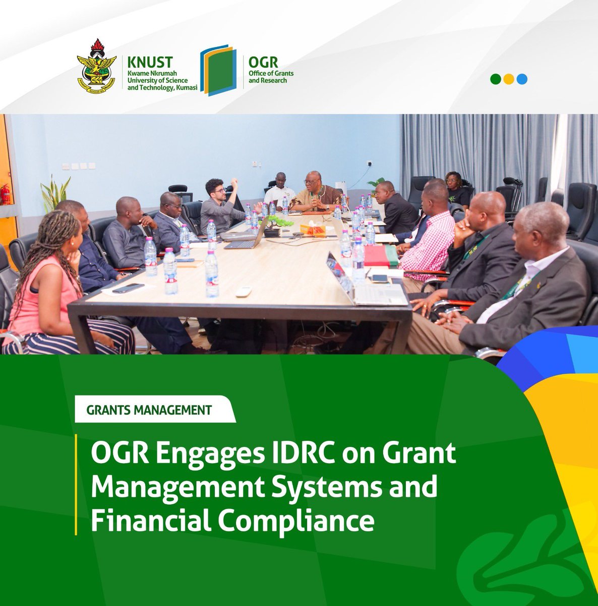 ogrknust's tweet image. #OGR has hosted a delegation from the International Development Research Centre (IDRC), led by Mr. Hussein El Hajj (Manager, Grant Administration), as part of an engagement on both new and ongoing IDRC-partner projects in KNUST.

Read more here⬇️
ogr.knust.edu.gh/news/news-item…
#KNUST