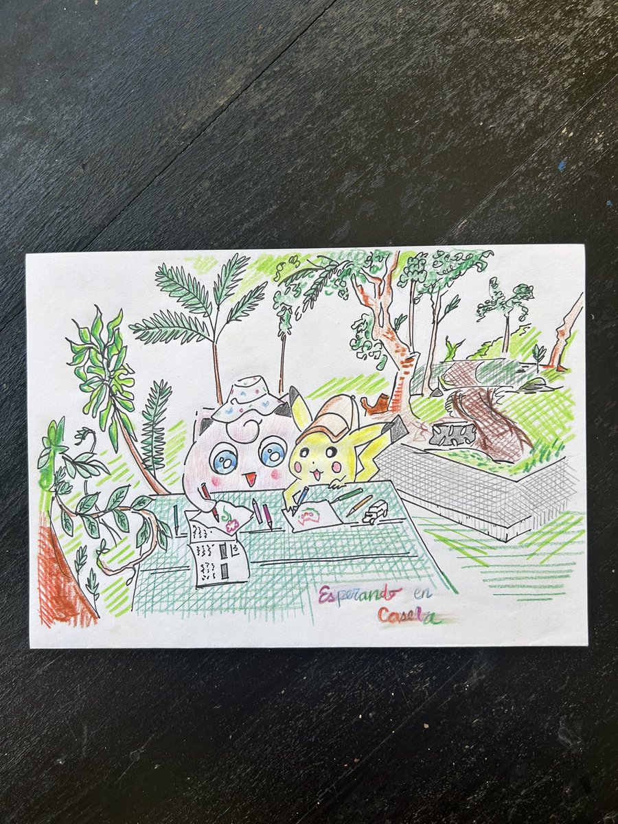 Soramichael's tweet photo. #pokemonfanart
#pokemonart 
#ポケモンイラスト
#casela

Esperando en el parque de Casela el Eco Rider con los peques (mauritius) https://t.co/ORljMQn5OP