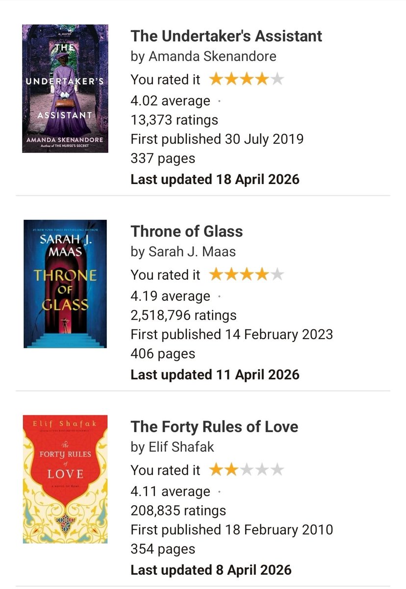 Mrs_Daye's tweet photo. Books 19, 20 and 21 of 2026 and on to #22 😃. https://t.co/YaquBKaDu2