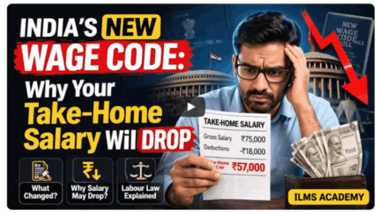 ilmsAcademy's tweet photo. India’s New Wage Code could change  salary structure.

Higher basic pay means increased PF, gratuity,&amp; retirement benefits — but a lower take-home salary

Short-term dip, long-term gain?

#WageCode

Click on:
https://t.co/Hm74RuX74l https://t.co/Y1W0DzvqvF