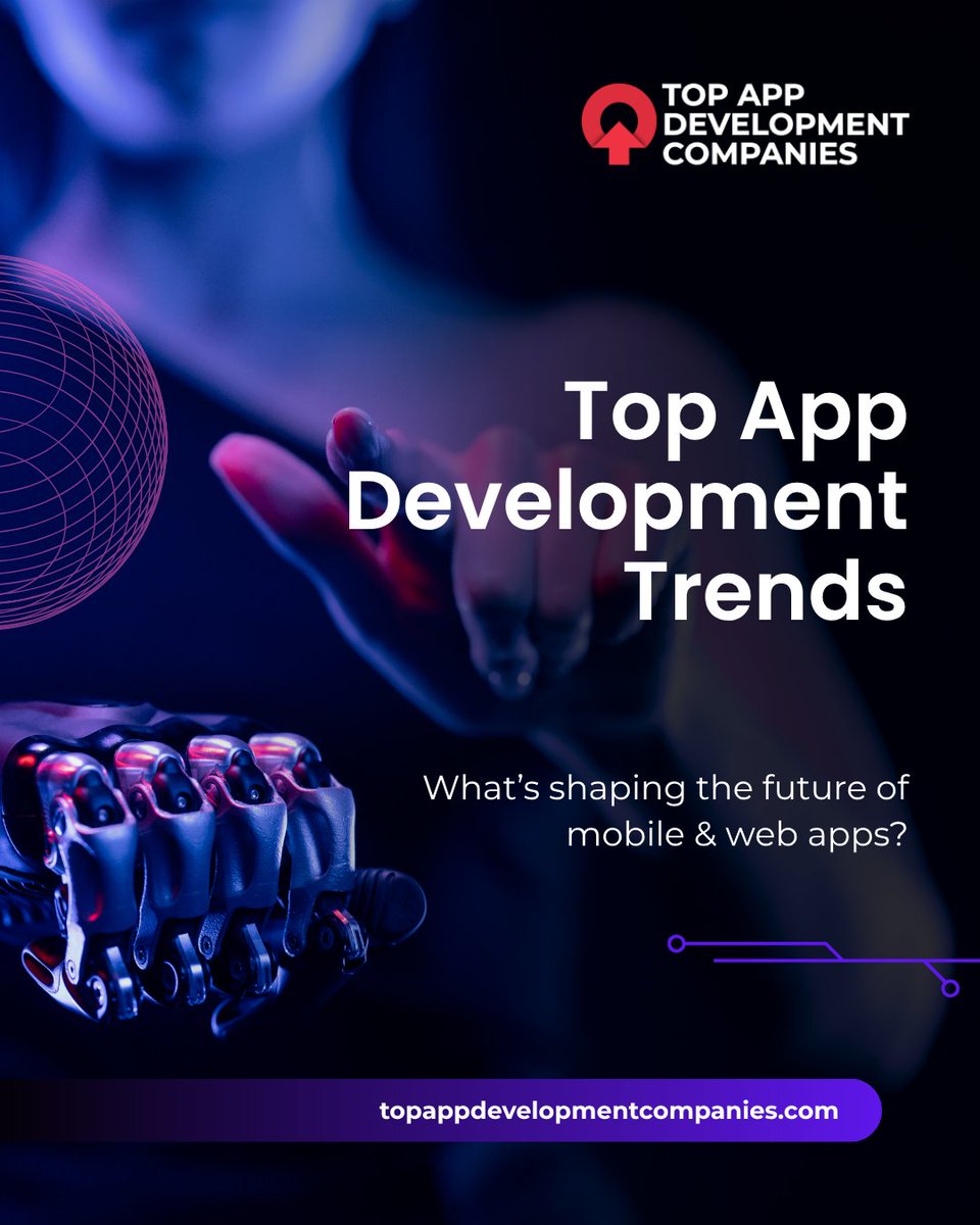 topappcompanies's tweet image. Top App Dev Trends for 2026:
AI &amp;amp; Automation
Remote Teams
Cross-Platform Growth
User-Centric Design
Which one is shaping your strategy? 👇
#AppDevelopment #TechTrends #AI #MobileApps