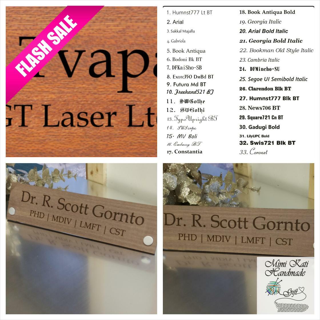 KatiHandmade's tweet image. Elevate your workspace with our Custom Engraved Wooden Desk Name Plate at just £21.67. Personalize your professional space today! #DeskDecor #OfficeEssentials

Shop Now etsy.com/listing/978815…