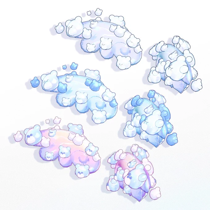【宣伝】 くまちゃんが付着したプルプルの羽根を発売中! くまちゃんテーマ改変のアクセントにおすすめです 「くまのはね」 #tekona0STUDIO
