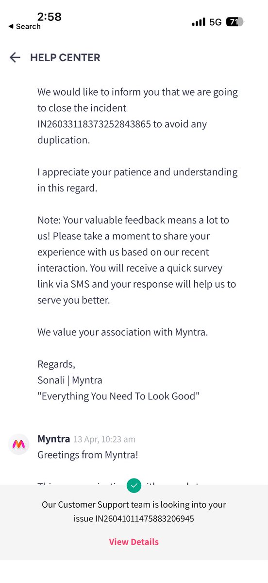 Chanchal1605's tweet image. @Myntra @MyntraSupport  I paid ₹5,028 (COD) on 24 March, but the delivery agent cancelled the order after taking payment and didn’t deliver the parcel A month of follow-ups has left me so mentally exhausted Order ID IN26041011475883206945
@Flipkart @flipkartsupport 
#scam #fraud