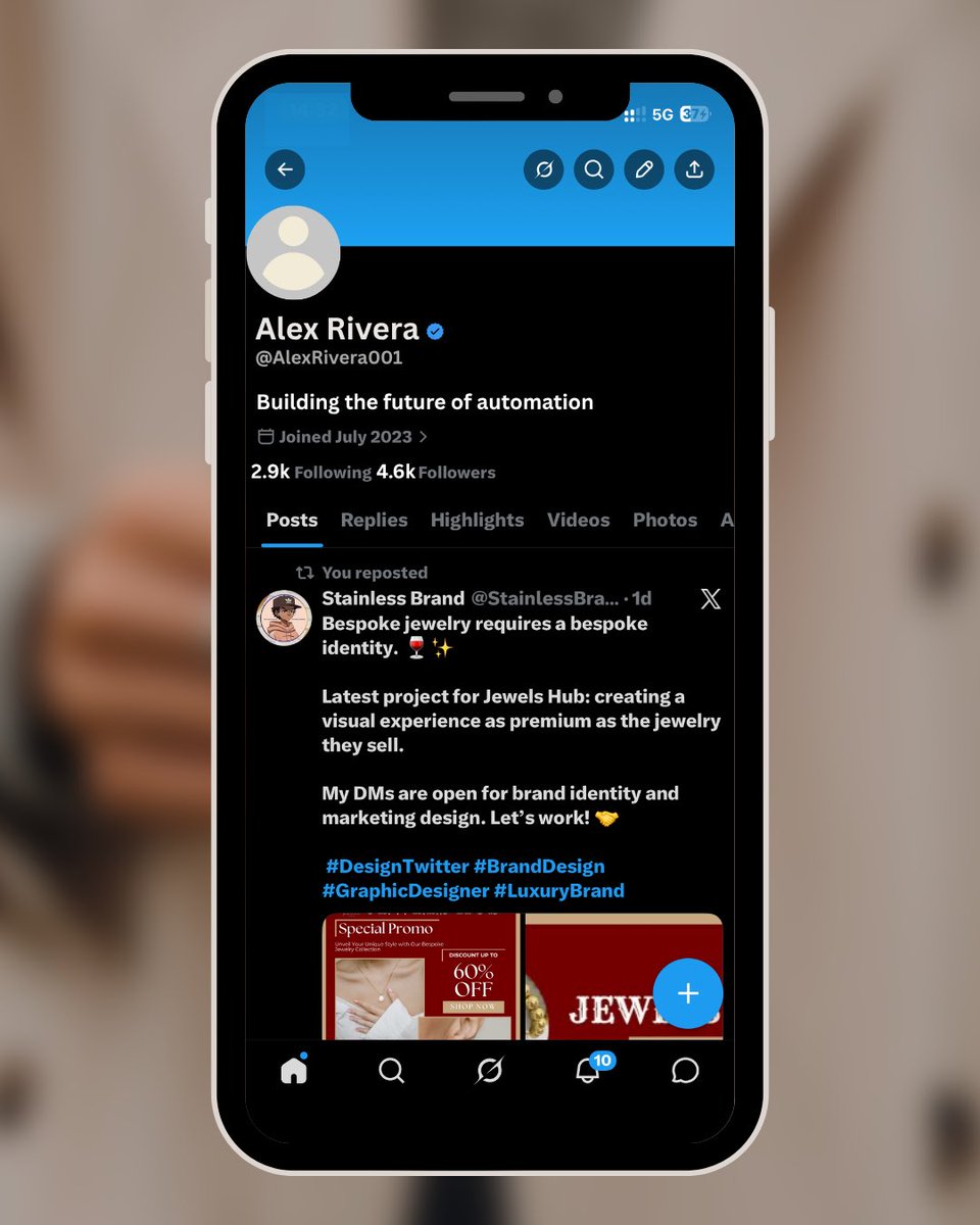 StainlessBrand_'s tweet photo. Bringing profiles to life, one design at a time. 🪄

Swipe to see the magic. Went from a standard default to a premium visual identity with a custom avatar and banner.

Booking new clients for profile branding now. DM to get started! 📥💼
#GraphicDesign #ProfilePic #TwitterDesign https://t.co/D1enrmMlZ6