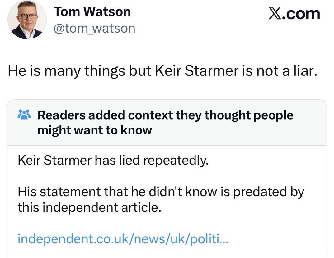 Tom Watson is also a liar.