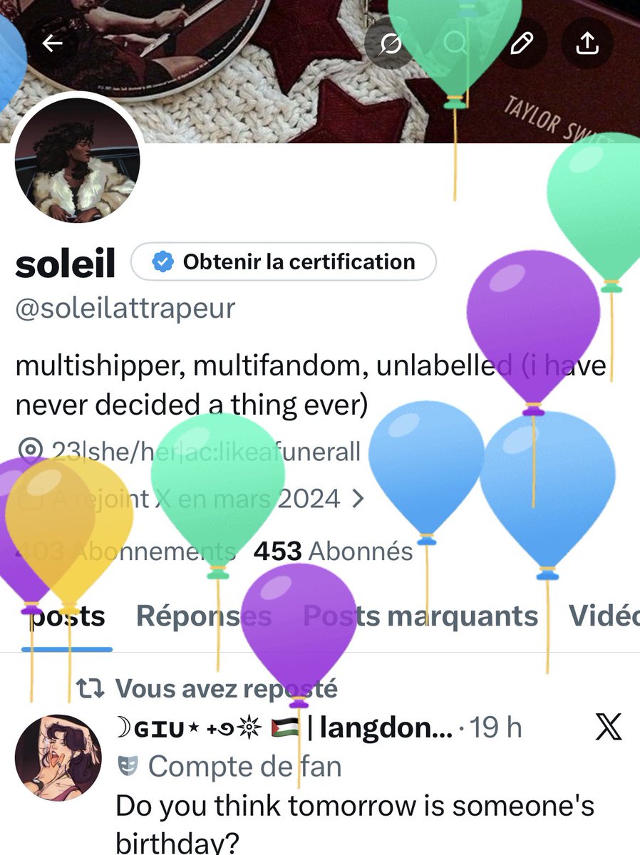 i’m the birthday i guess or wtv it is the youngsters say these days