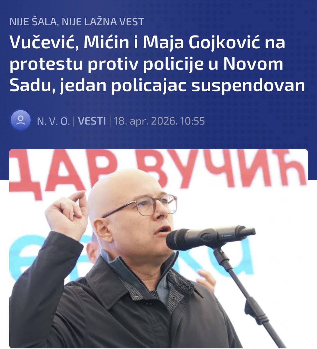 Kako ste jadni. Da vam policija uradi 1% onoga što je radila nama svih ovih meseci kukali bi mesec dana ne bi prestajali, a taj policajac bi verovatno bio ritualno spaljen.