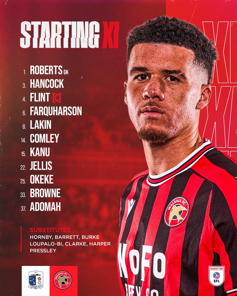 WFCOfficial's tweet photo. Today's #Saddlers XI! 📋 https://t.co/9rSUfRUDcq