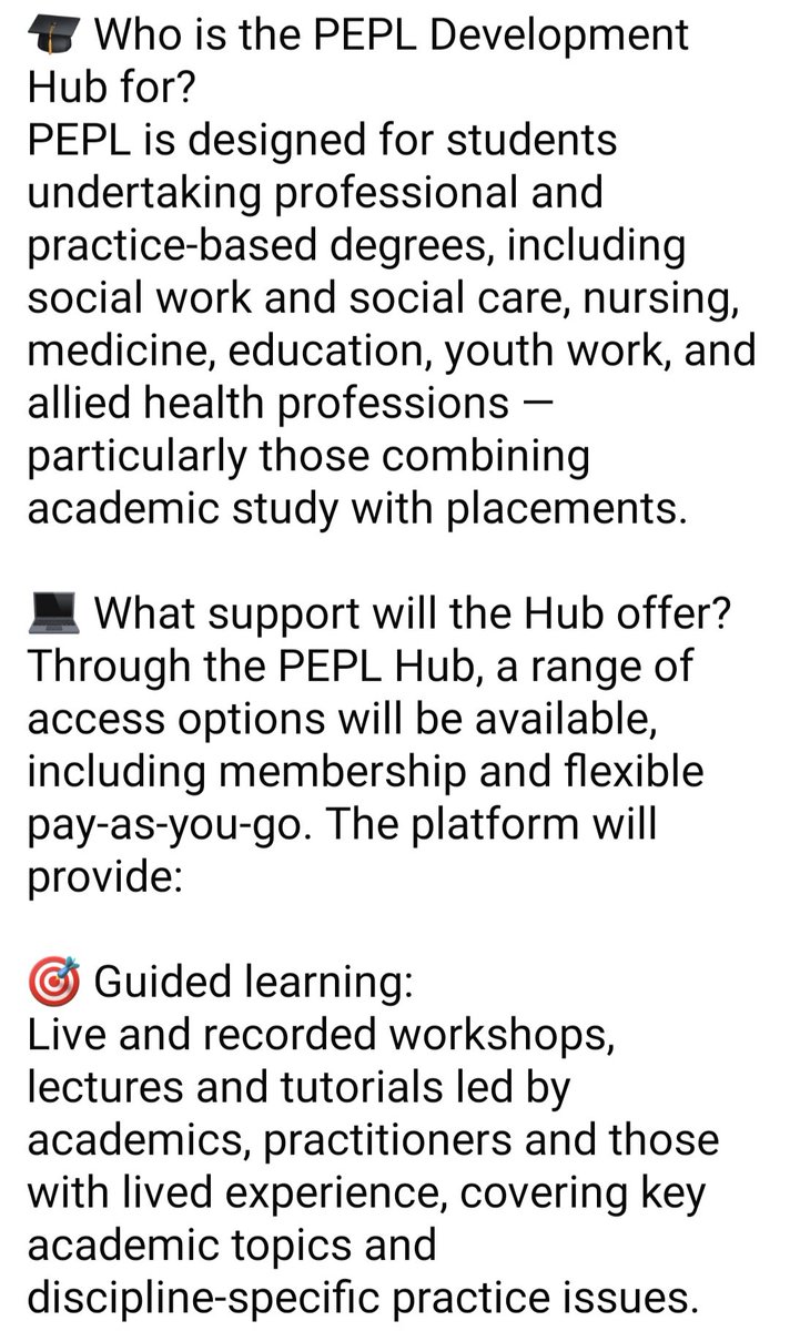 PEPLdevelopment's tweet photo. Some info on what to expect at PEPL Hub 👇 https://t.co/Ohlzu9D5pM