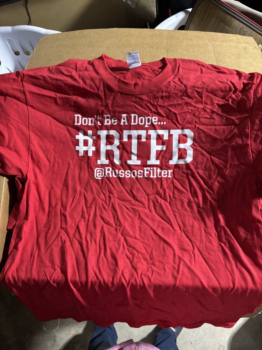 RussosFilter's tweet photo. Tune in around noon CT for the official Russo’s Filter OG #RTFB t-shirt contest for Game 1!!!
Do you prefer the original style (left), or the new style (right)? https://t.co/BjUXVcrJZR