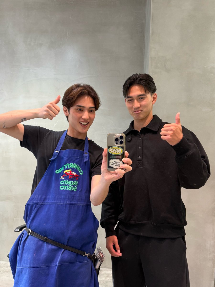 sho_422_'s tweet photo. 蓮之くん
マッシュウルフ×シャドウパーマ✂️
名願くん
センターパート×フェザーパーマ✂️

2人ともいつもありがとう☺️
かっこよすぎ🥺🫶 https://t.co/aTAcRcccB5