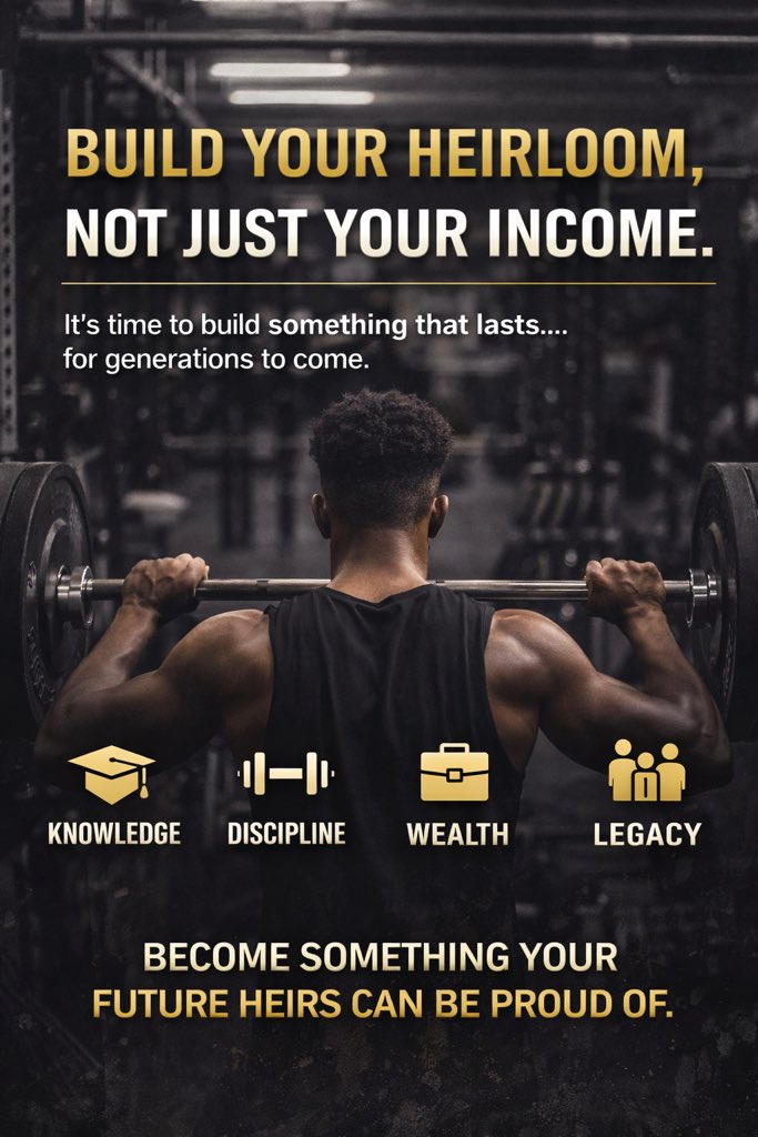 Kenneth36827377's tweet image. Most people are chasing income.
Few are building legacy. Income feeds you today. Legacy feeds generations. The question is… what are you building?

#HeirloomX #LegacyBuilders #WealthWithPurpose #NextGeneration