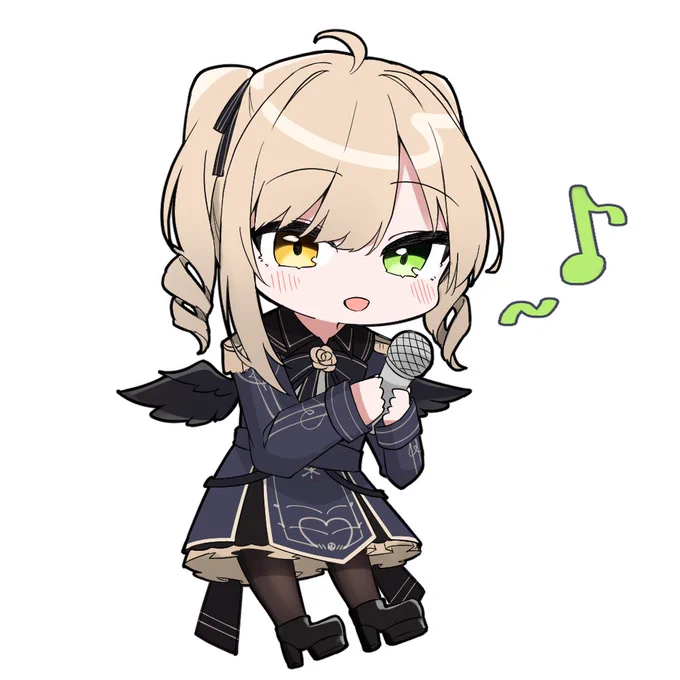 #いばら絵ん #skeb 依頼ありがとうございましたpart2 むあんさんの歌と見た目のギャップ、すこ。