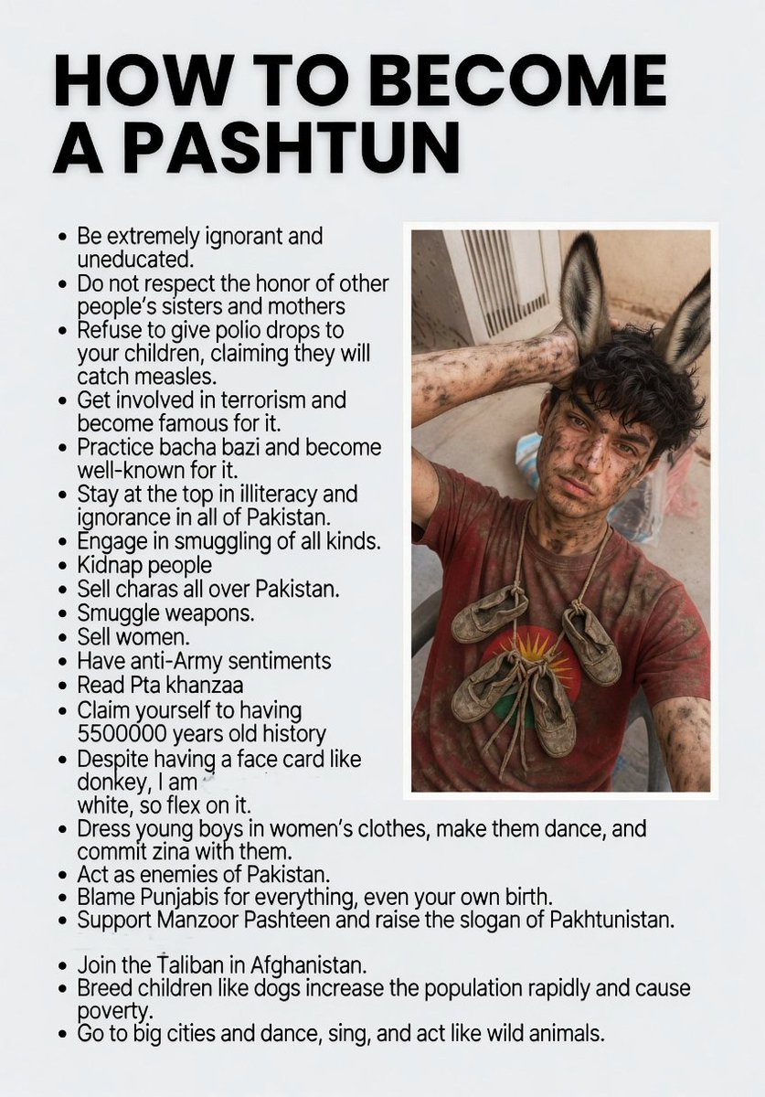 panjdeozai's tweet image. if you have all these qualities, congratulationsn...you are Pashtun.

-
#Pashtun #Pakhtun #PashtunCulture #ProudPashtun #PashtunIdentity #Culture #Tradition #Pukhtoon #Afghan #KPK #PashtunPride #Ethnicity #SouthAsia #Heritage #Tribal #Respect #Honor #Values #Identity #DesiTwitter