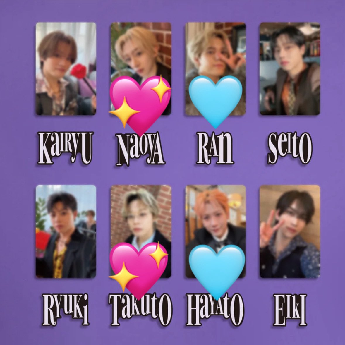 m____sh__m's tweet photo. アートチャーム
【譲】　カイリュウ🩵
【求】　ナオヤ💖

フォトカード
【譲】　ラン🩵　ハヤト🩵　
【求】　タクト💖　ナオヤ💖

25日手渡し又はそれまでに郵送での交換で条件合う方いましたらよろしくお願いします🙇🏽‍♀️

 #MAZZEL交換 https://t.co/2VBBRgi5tj