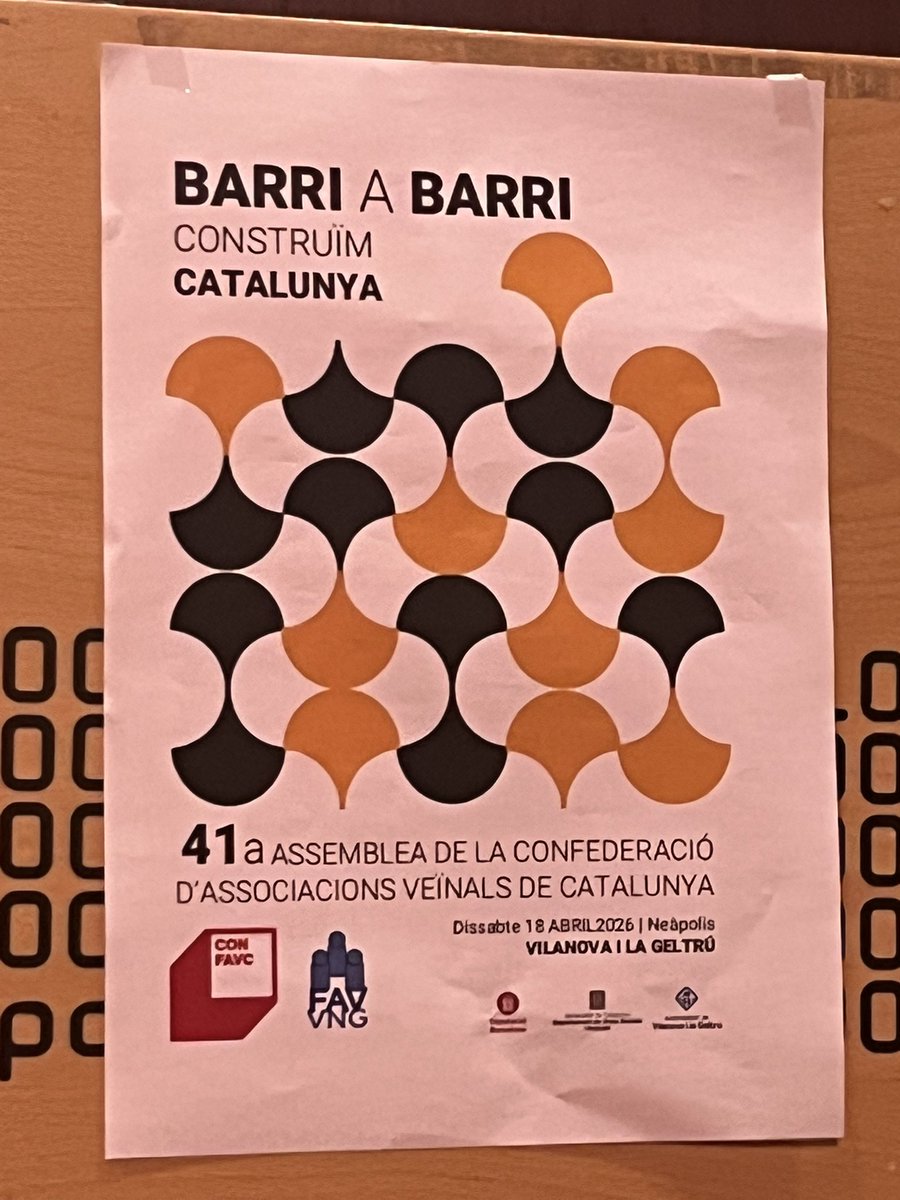 karlosteruel70's tweet photo. Desde la UGT de Catalunya i UGT Anoia-alt Penedès-Garraf, agraïm la invitació a la Confederació d'associacions veïnals de Catalunya a la seva 41a assemblea.
Sentiments compartits… compromís, igualtat, integració, feminisme i la lluita de classe contra el feixisme https://t.co/oaQrvFjtv0