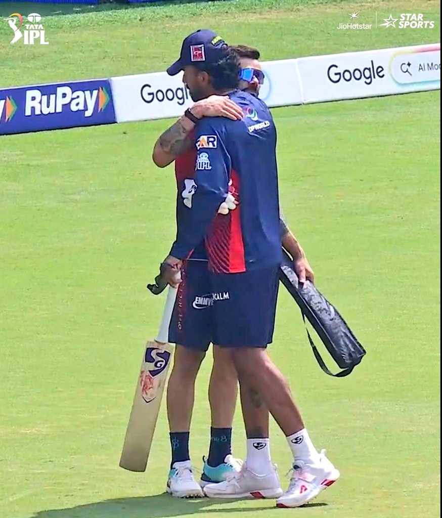 🫂♥️ THE HUG MOMENT: Virat Kohli &amp; KL Rahul 🇮🇳

- Pure respect between two modern greats 🏏✨

Warm birthday wishes exchanged 🎂
A moment full of emotion, bond &amp; brotherhood ♥️
#ViratKohli #KLRahul #Cricket #Respect #TeamIndia