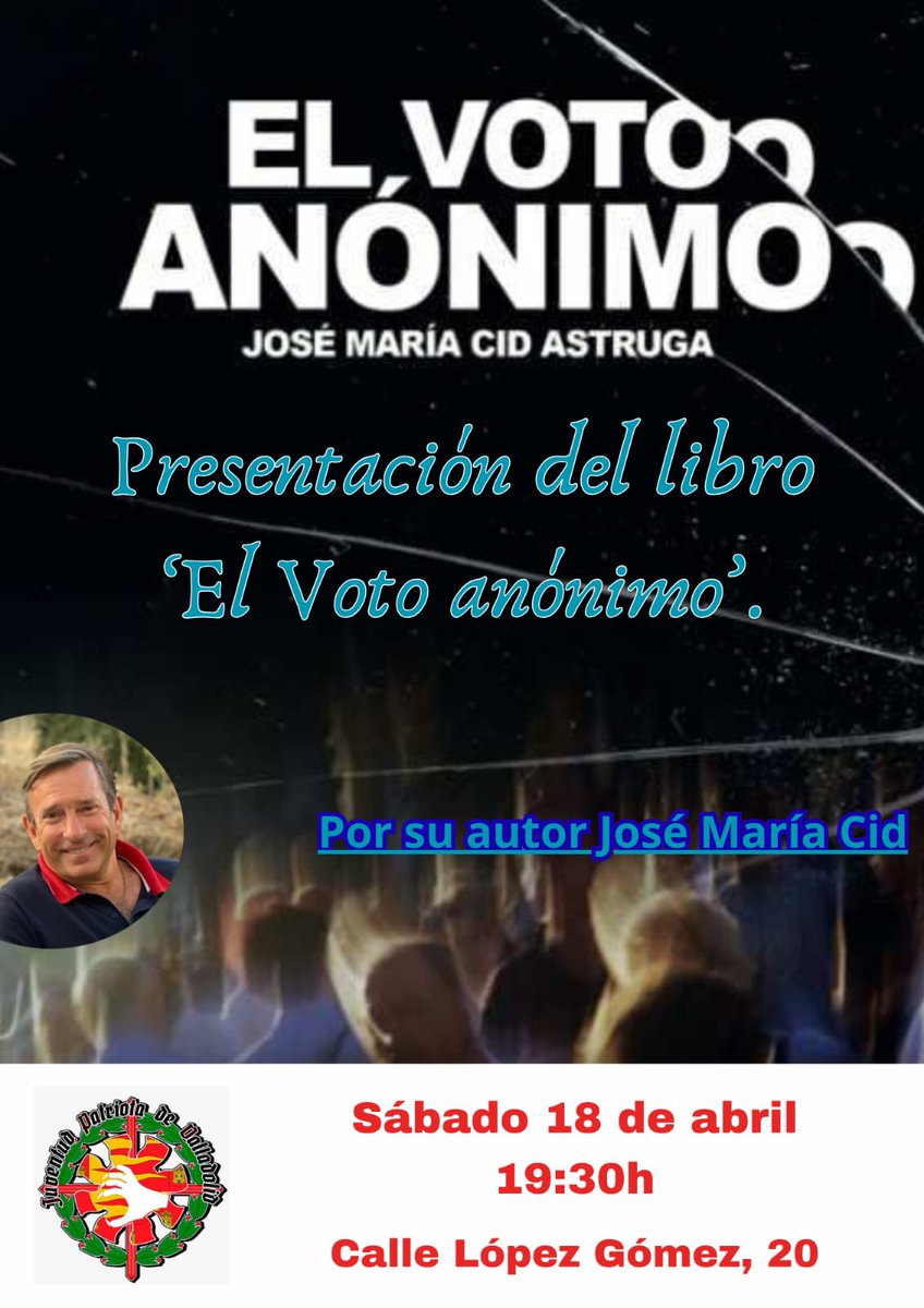 movpatriam's tweet photo. Hoy en Valladolid. Organizado por @J_P_V_ 
Si estáis por la zona no dudéis en acudir. https://t.co/f50XfdqqAu