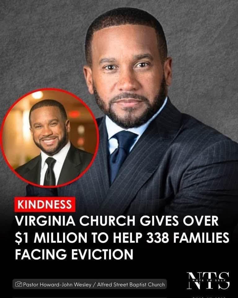 KimKimuntu's tweet image. Le dimanche de Pâques, le pasteur Howard-John Wesley s’est présenté devant l’assemblée pour annoncer le fruit de leurs sacrifices : l’église avait récolté 1 049 000 dollars.

Cette somme a permis d’effacer les dettes de loyer de 338 familles, évitant ainsi à des centaines de