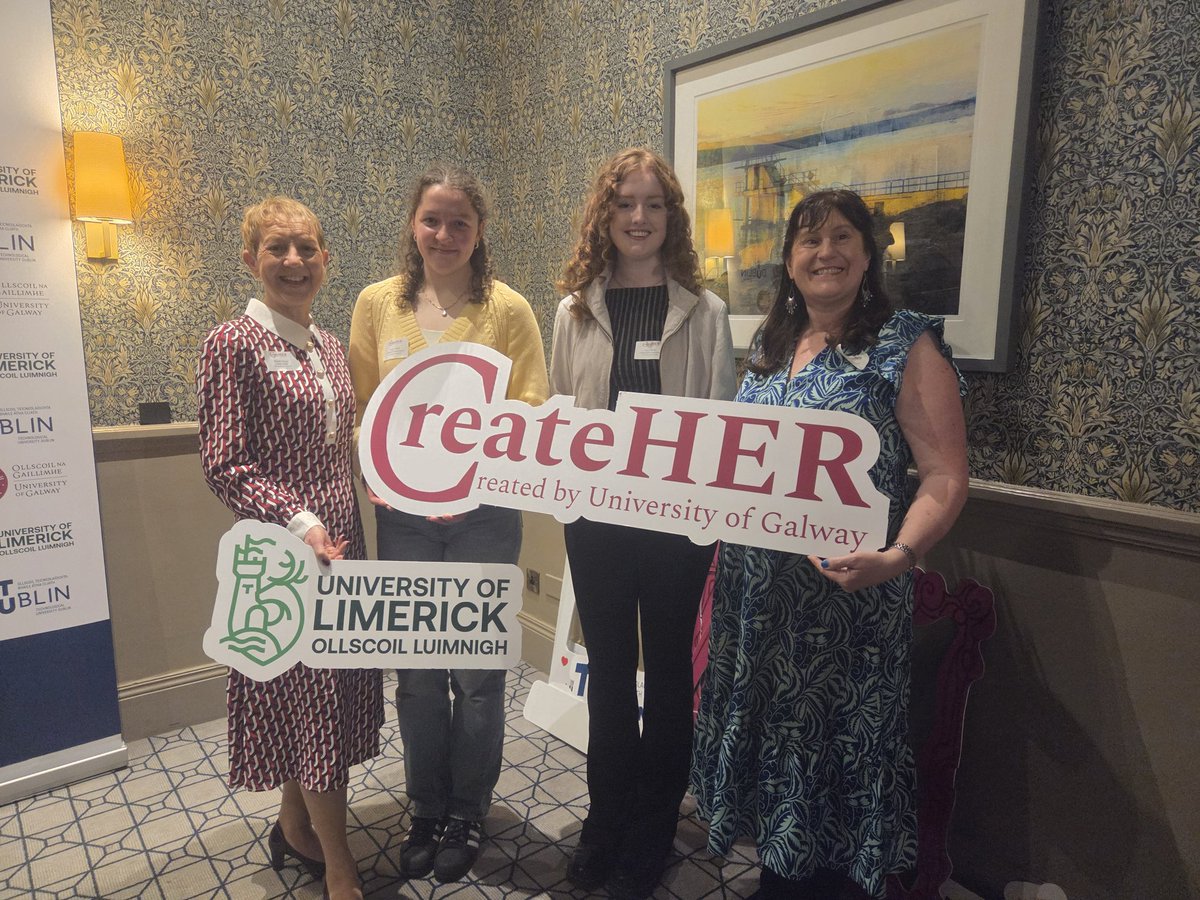 EventfulPepper's tweet photo. Thank you Galway for warm Friday welcome 🙌
Attended an inspiring #CreateHer event @the_hardiman along w 159 women in the room from Dublin, Waterford, Limerick & Galway. We heard from 5 students on guestpanel w MC LisaRegan They represent passion, courage & an exciting future 💪 https://t.co/EbmGkQI1xN