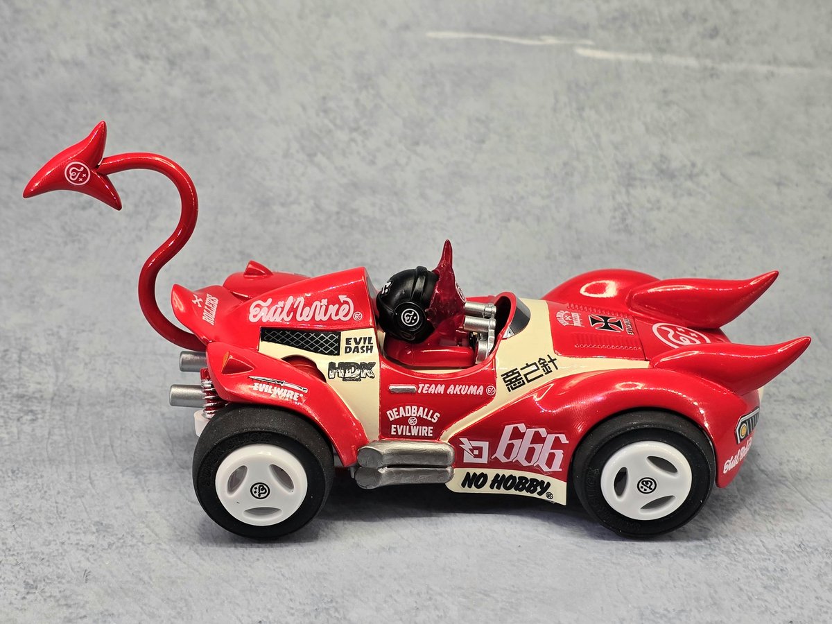 KAGALOT's tweet image. #超ニコ四駆コンデレ2026
#超ニコ四駆コンデレ前夜祭2026 
エントリーお願い致します。

作品名作品名
『EVIL TAIL RED 』(過去作)

ミニ四駆パンダのボディを悪魔イメージのマシンにアレンジしました。
尻尾をつけることでアニメキャラクターのような可愛いくてポップな感じにしました。
#mini4wd