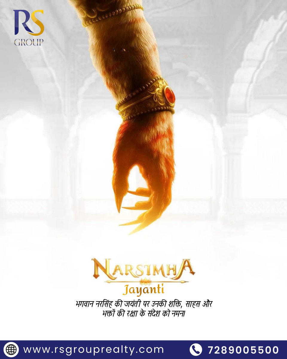 rsgroup632553's tweet image. Safe &amp;amp; Secure Homes for Peaceful Living. Explore properties that offer security, comfort, and peaceful living inspired by Narasimha Jayanti values.
#NarasimhaJayanti #FestiveVibes #IndianCulture