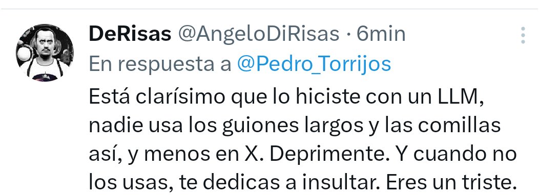 Querido, no se llaman guiones largos, sino rayas ortográficas, y eso es algo que sabrías si alguna vez hubieras abierto una cosa rectangular con páginas dentro que se llama libro.

Yo he escrito cinco de esas cosas —cuatro de ellas publicadas antes de la llegada de los LLMs— y