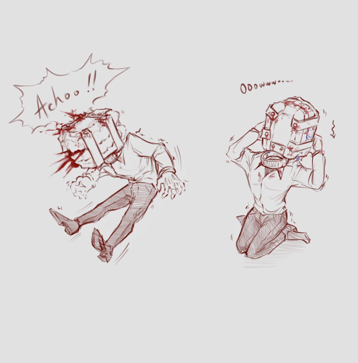 Mean_JaRSk's tweet image. Just a random thought... °3°

BackUp AU by @katzebruh 
(Such a fascinating au! I absolutely love your art style!🥹💖)
#caine #tadc