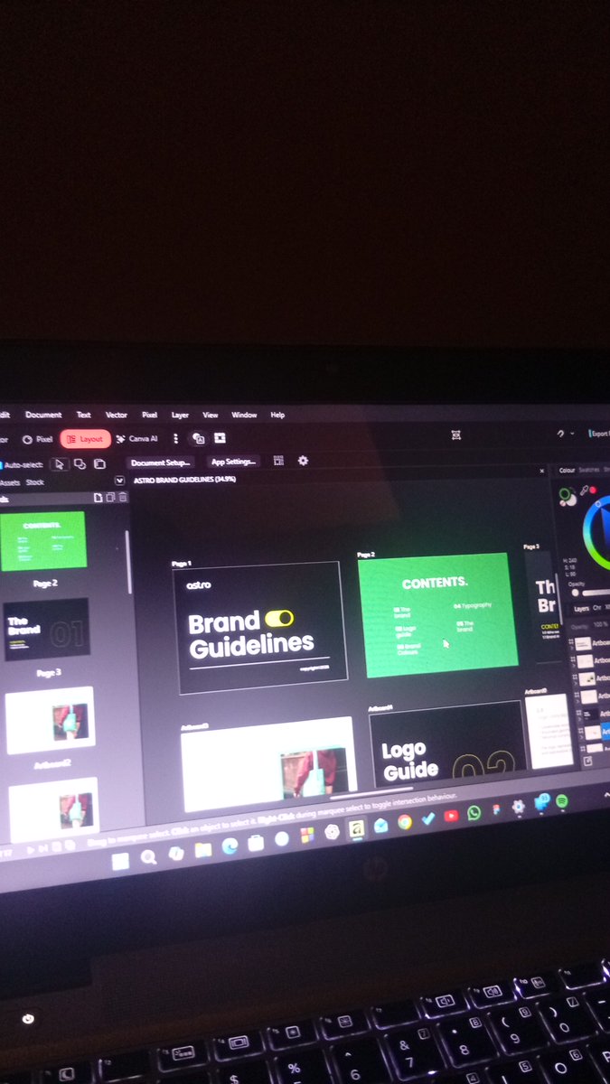 graphixastro's tweet photo. I think affinity is really good and switching to it from illustrator is kind of easy... The workflow is superb.. 👌
#graphicsdesign https://t.co/JzajK3eWdg