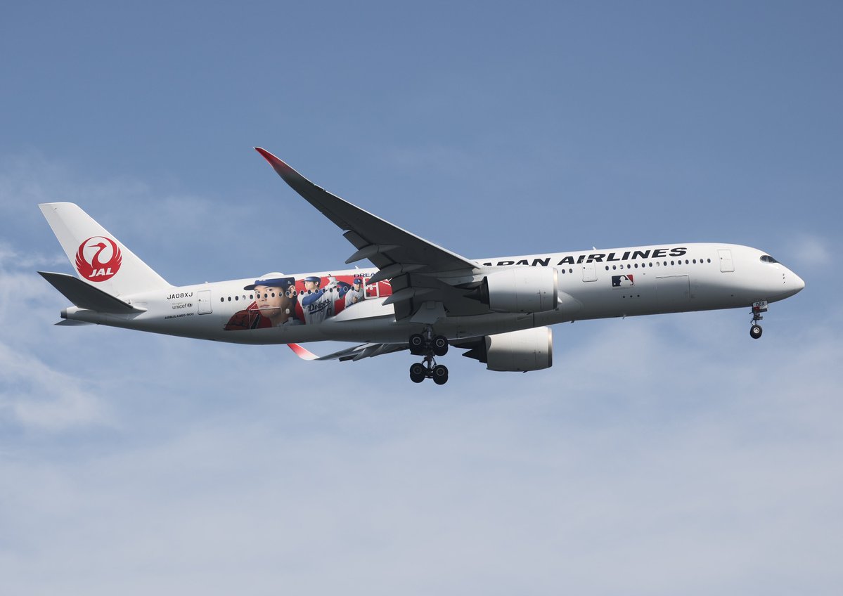 akira_raptor01's tweet image. 2026年4月18日
#羽田空港（Tokyo International Airport）
#HND #RJTT
⑦Japan Airlines   Airbus A350-941   JA08XJ
   'Drean Sho Jet Livery'