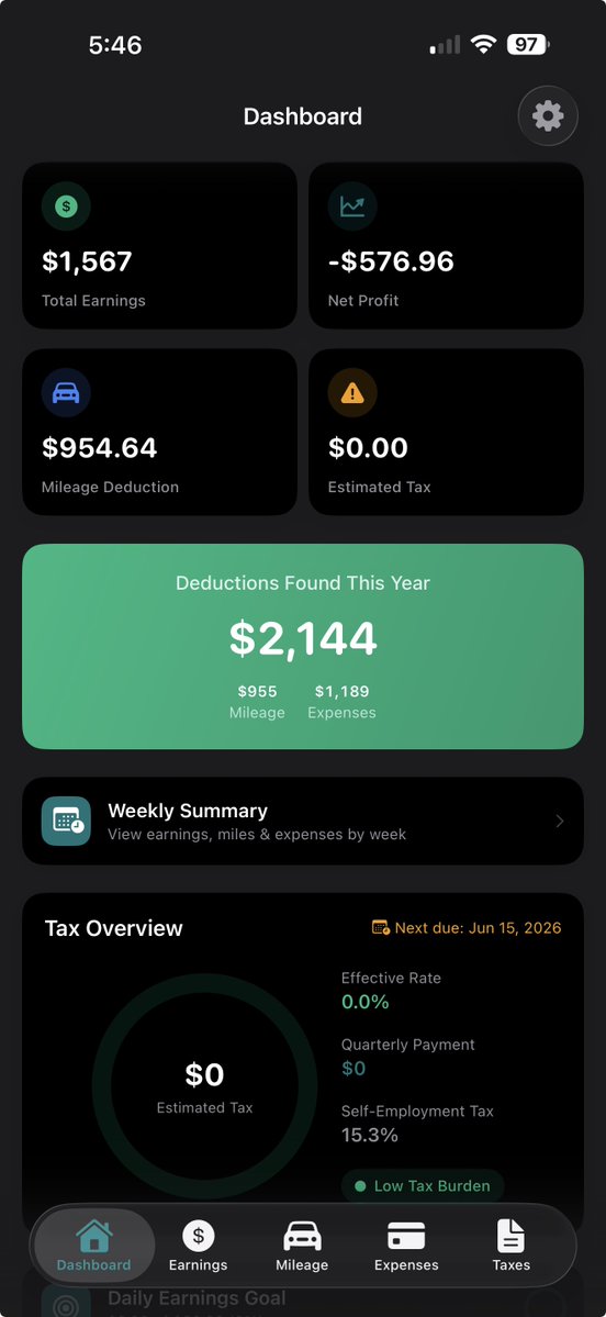 alexandra_titus's tweet image. Tired of tracking gig income &amp;amp; expenses manually? 🤯

  GigLedger does it for you:
  ✅ Auto mileage tracking
  ✅ 20+ expense categories
  ✅ Schedule C export

  📱 apps.apple.com/app/id67599679…
         gigledger.org
  #gigwork #sidehustle #DoordashDrivers #taxseason